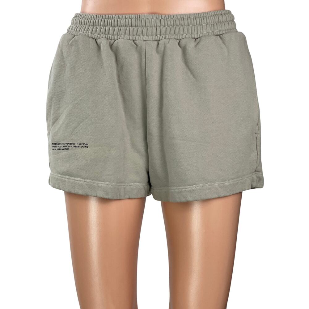 Pangaia Womens Gray High Rise Organic Cotton Pull On Lounge Mini Sweat Shorts S